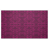 Abstraktes Zebra-Rosa und Schwarzes Stoff (Fat Quarter (45,7 x 55,9 cm))