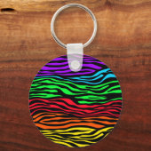 Abstraktes Zebra Schlüsselanhänger (Vorderseite)