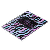 Abstraktes Zebra Stripes-Notebook Notizblock (Linke Seite)