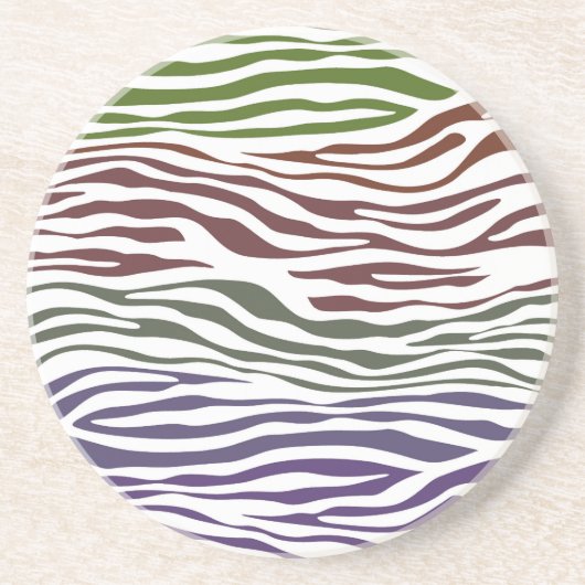 Abstraktes Zebra Untersetzer (Vorne)