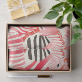 Abstraktes Zebras in rosa Seidenpapier (Geschenk)