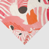 Abstraktes Zebras in rosa Seidenpapier (Ausschnitt)