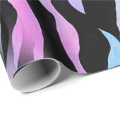 Abstraktes Zebrastreifen-Umschlagpapier Geschenkpapier (Rolleneckpunkt)