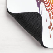 Abstraktes Zebrmauspad Mousepad (Ecke)