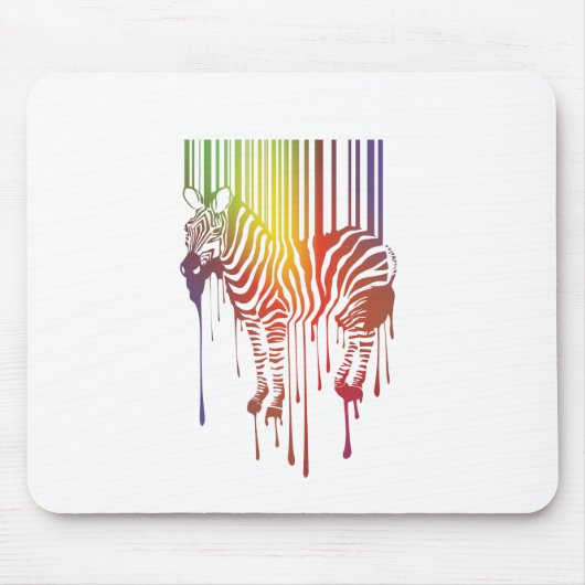 Abstraktes Zebrmauspad Mousepad (Vorne)