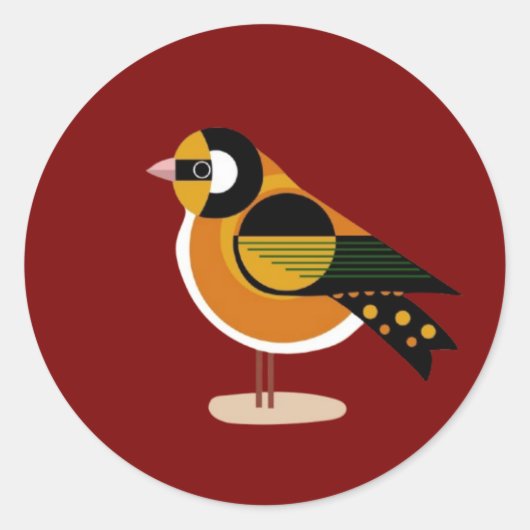 Abstraktes Zeichn-Zeichen Runder Aufkleber (Vorderseite)