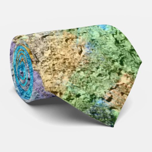 Abstraktes Zeichnen dynamischer Farben #39 Krawatte (Gerollt)