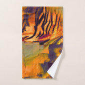 Abstraktes zeichnend Mosaik, rustikales verbrannte Badhandtuch Set (Handtuch)