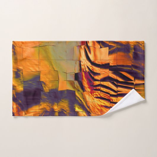 Abstraktes zeichnend Mosaik, rustikales verbrannte Badhandtuch Set (Handtuch)