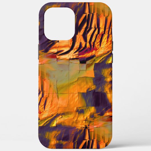 Abstraktes zeichnend Mosaik, rustikales verbrannte Case-Mate iPhone Hülle (Rückseite)