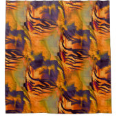 Abstraktes zeichnend Mosaik, rustikales verbrannte Duschvorhang (Vorderseite)