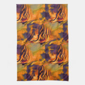 Abstraktes zeichnend Mosaik, rustikales verbrannte Geschirrtuch (Vertikal)