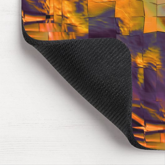 Abstraktes zeichnend Mosaik, rustikales verbrannte Mousepad (Ecke)