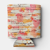 Abstraktes, zeichnend, nahtloses Musterdesign Dosenkühler (Rückseite)