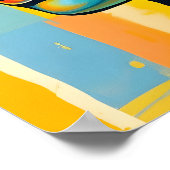 Abstraktes zeitgenössisches digitales Buddha-Gemäl Poster (Ecke)
