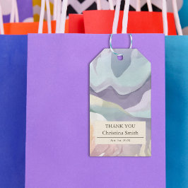 Abstraktes zeitgenössisches Ruhestand Vielen Dank Geschenkanhänger