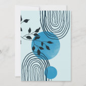 Abstraktes, zeitgenössisches tropisches Blatt zum Feiertagskarte (Vorderseite)