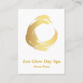 *~* abstraktes Zen-Goldbürsten-Meditation Reiki Visitenkarte (Vorderseite)