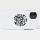 Abstraktes Zendala auf Kreis Case-Mate iPhone Hülle (Rückseite (Horizontal))