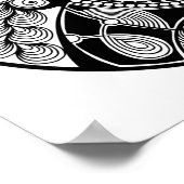 Abstraktes Zendala im 2. Poster (Ecke)