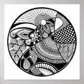 Abstraktes Zendala im 2. Poster (Vorne)