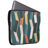 Abstraktes Zickzack-nahtloses Muster, handgemalt Laptopschutzhülle (Vorne Rechts)