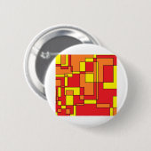 Abstraktes Ziegelmuster Button (Vorne & Hinten)