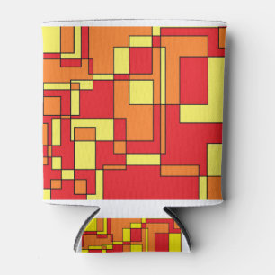 Abstraktes Ziegelmuster Dosenkühler