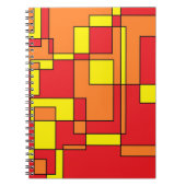 Abstraktes Ziegelmuster Notizblock (Vorderseite)
