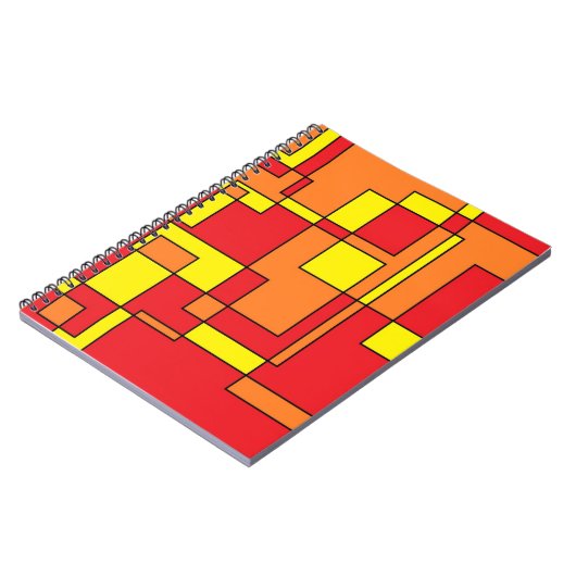 Abstraktes Ziegelmuster Notizblock (Linke Seite)