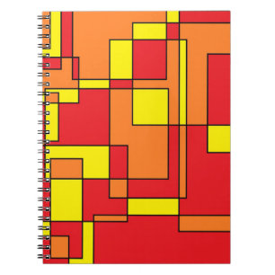 Abstraktes Ziegelmuster Notizblock