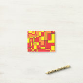 Abstraktes Ziegelmuster Post-it Klebezettel (Auf Schreibtisch)