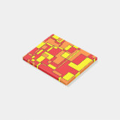 Abstraktes Ziegelmuster Post-it Klebezettel (angewinkelt)