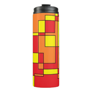 Abstraktes Ziegelmuster Thermosbecher
