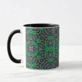 Abstraktes Zierband, gestreift Tasse (Links)