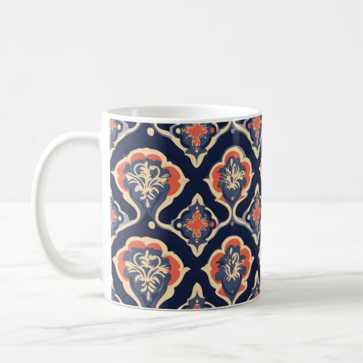 Abstraktes Ziermuster Kaffeetasse (Links)