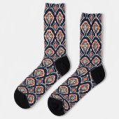 Abstraktes Ziermuster Socken (Linkes Detail)
