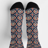 Abstraktes Ziermuster Socken (Oben)