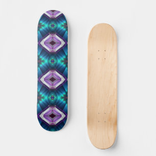 Abstraktes Zigzag Muster Geometric Kaleidoskop Gem Skateboard