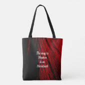 Abstraktes Zitat aus dem Rotpferd Tasche (Rückseite)