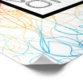 abstraktes Zitat-Poster nur gute Vibes Poster (Ecke)