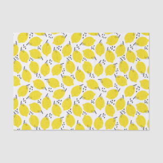 Abstraktes Zitronenfruchtmuster Seidenpapier