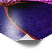 Abstraktes Zoom-Blumendesign Fotodruck (Ecke)