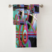 Abstraktes Zusammensein Badetuch Set (Insitu)