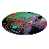 Abstraktes Zusammenspiel Schneidebrett (Ecke)