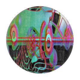 Abstraktes Zusammenspiel Schneidebrett