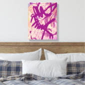 Abstraktion "Abendessen mit Wein" Leinwanddruck (Insitu (Schlafzimmer))