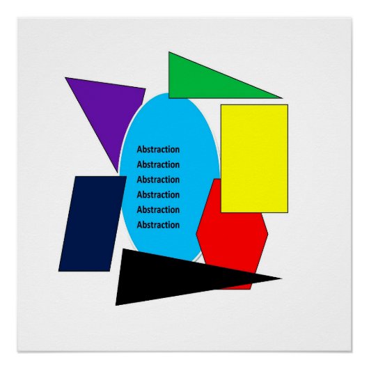 Abstraktion Abstraktion Poster (Vorderseite)