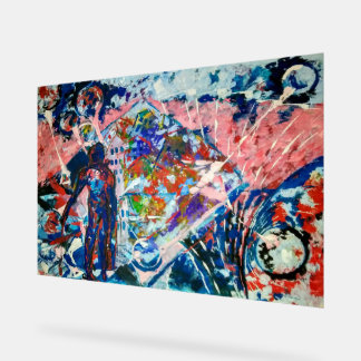 Abstraktion, Abstraktionismus, Raum, Außerirdische Acrylschild