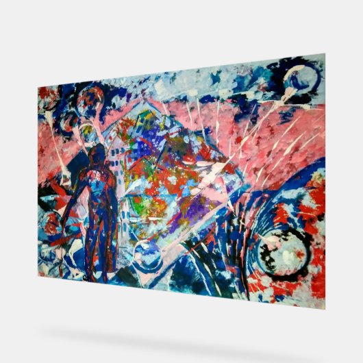 Abstraktion, Abstraktionismus, Raum, Außerirdische Acrylschild (Winkel)